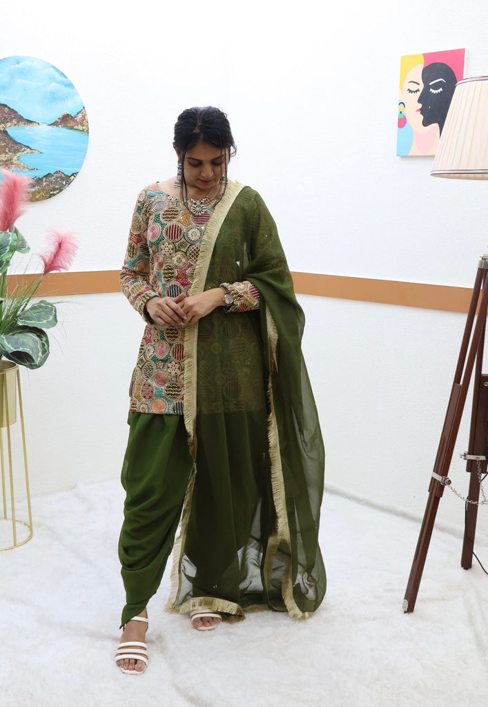 Dark Green Suit Salwar| Green Dress Design For Mehndi Function| Green  Sharara Dress/Pants/Plazo| #12 - YouTube
